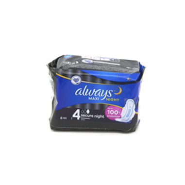 Always Serviettes Hygiénique Maxi Secure Night Taille 4 – Image 1